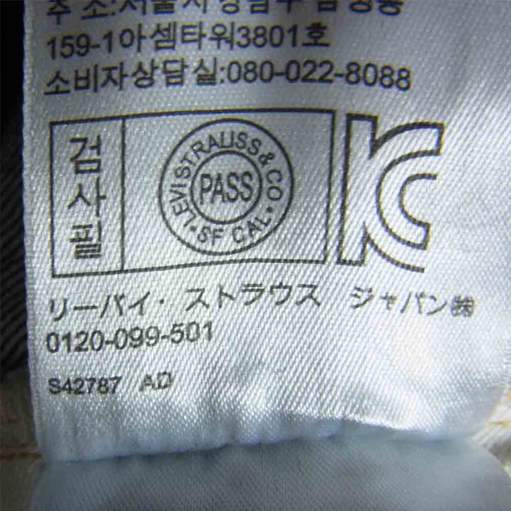 Levi's リーバイス 66501-0008 USA製 LVC 501 1966年モデル デニム パンツ インディゴブルー系 36【中古】