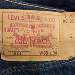 Levi's リーバイス  26408-0000 USA製 LVC 501 1976年モデル デニム パンツ インディゴブルー系 38【中古】