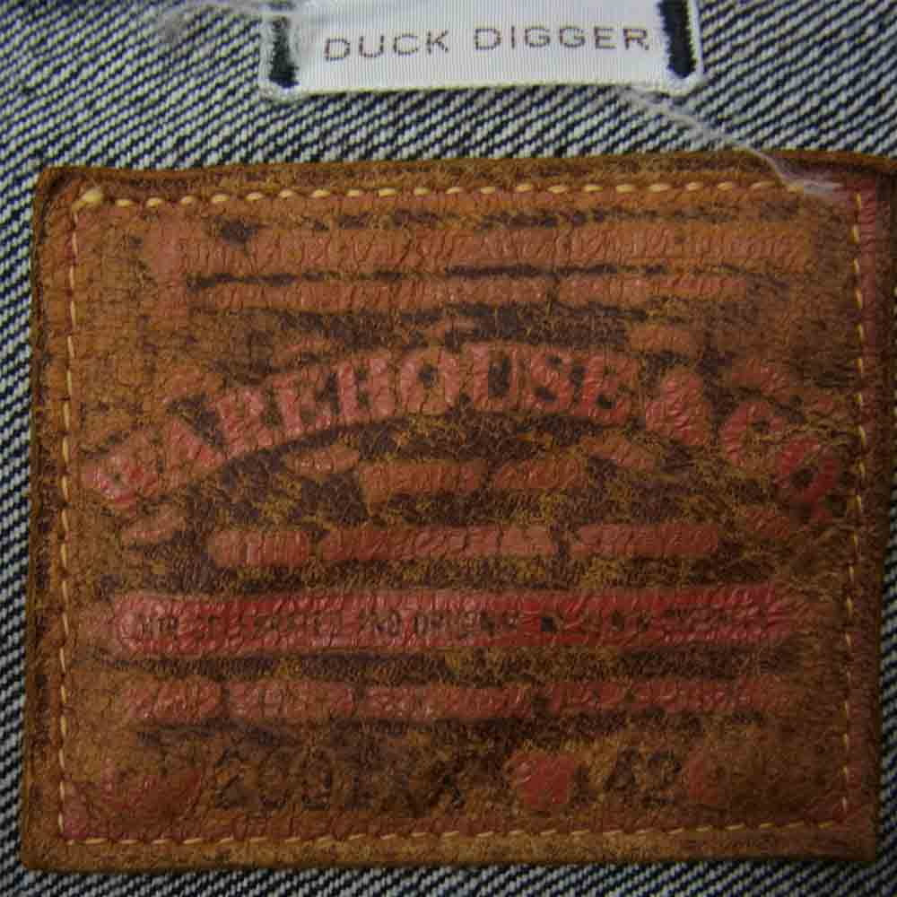 WAREHOUSE ウエアハウス DUCK DIGGER DD-2001XX 1946 MODEL 1stタイプ シンチバック デニムジャケット インディゴブルー系 42【美品】【中古】
