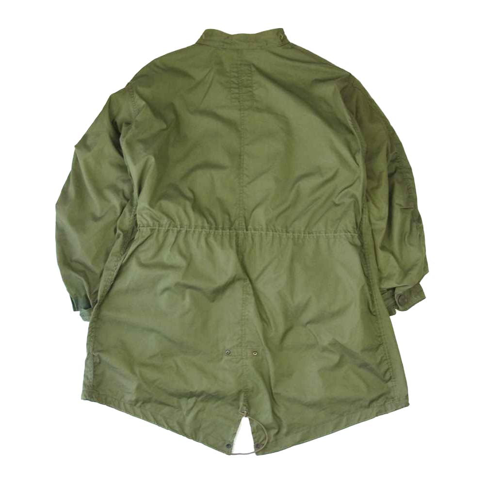米軍 DLA100-83-C-0441 ヴィンテージ 80s M-65 キルトライニング付き フィッシュテール モッズコート カーキ系 L【中古】