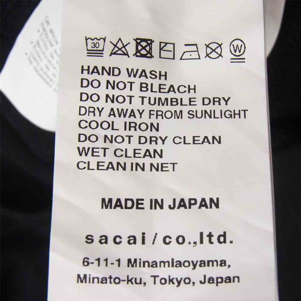 Sacai サカイ 20AW 20-0114S Einstein Hoodie アインシュタイン プル