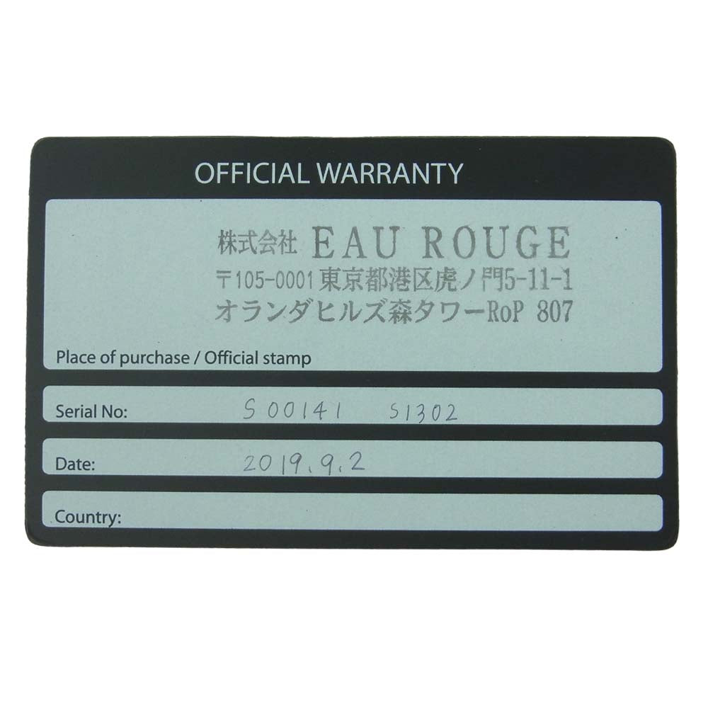 エルアンドジェイアール ギャランティ付属 DAY&DATE S1302 45MM クォーツ スイス製 ホワイトストラップ付 腕時計 ブラック系【新古品】【未使用】【中古】