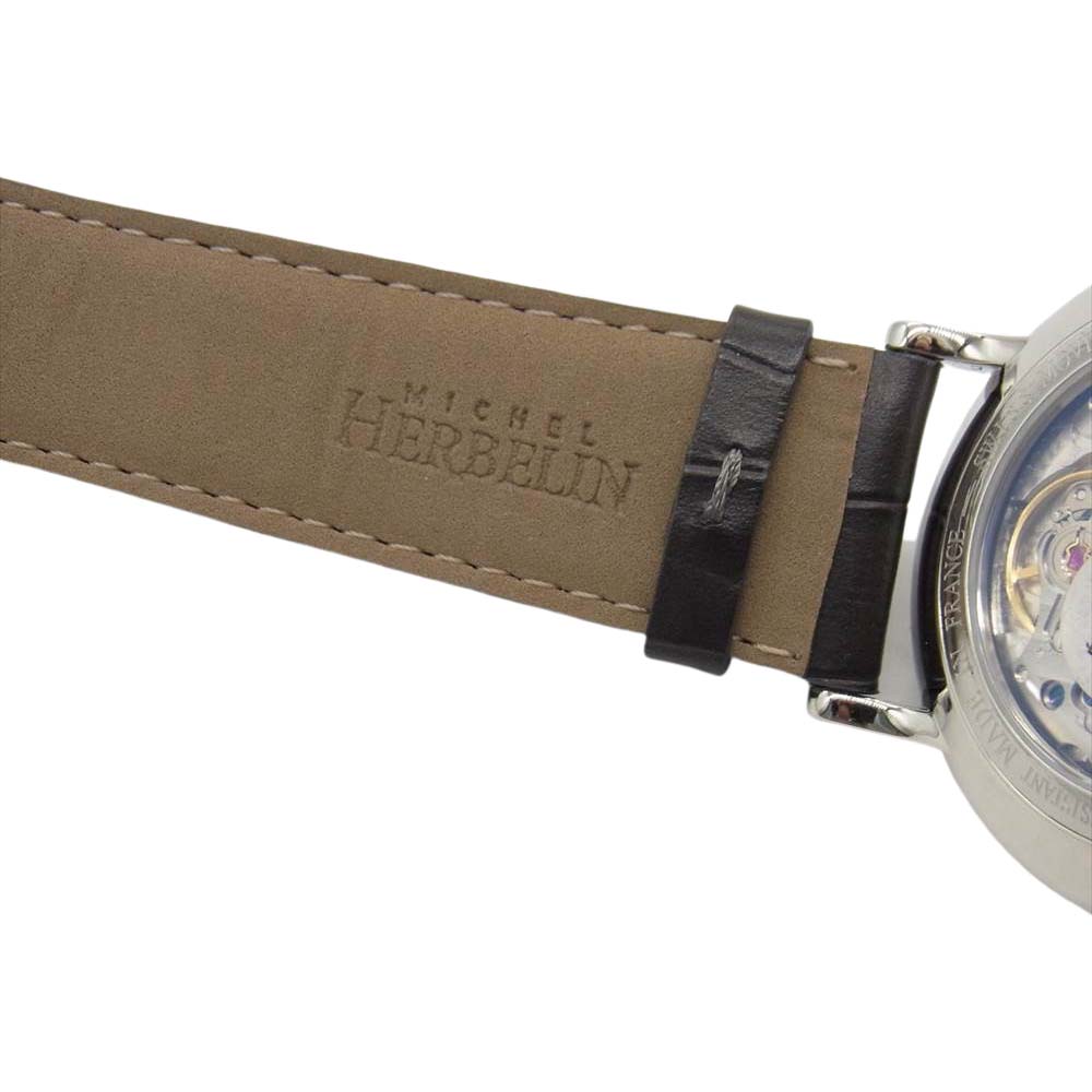 ミッシェル・エルブラン 1947/14GR ギャランティ付属 インスピレーション1947 ウォッチ 手巻き 腕時計  グレー系【新古品】【未使用】【中古】