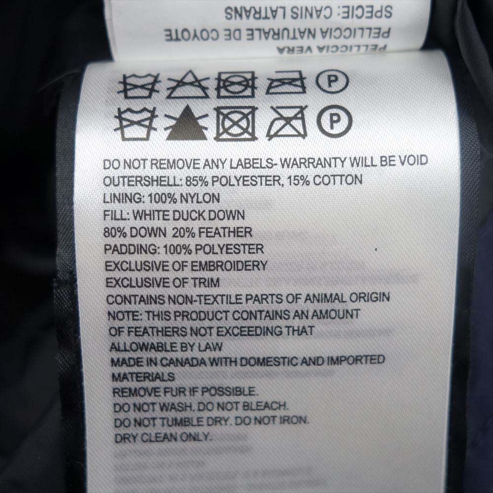CANADA GOOSE カナダグース 3808M WYNDHAM PARKA ウィンダム パーカー ネイビー系 XL【中古】
