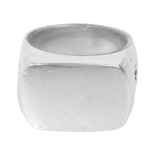 CHROME HEARTS クロムハーツ（原本無） ビッグ PJ プレーン リング シルバー系【中古】