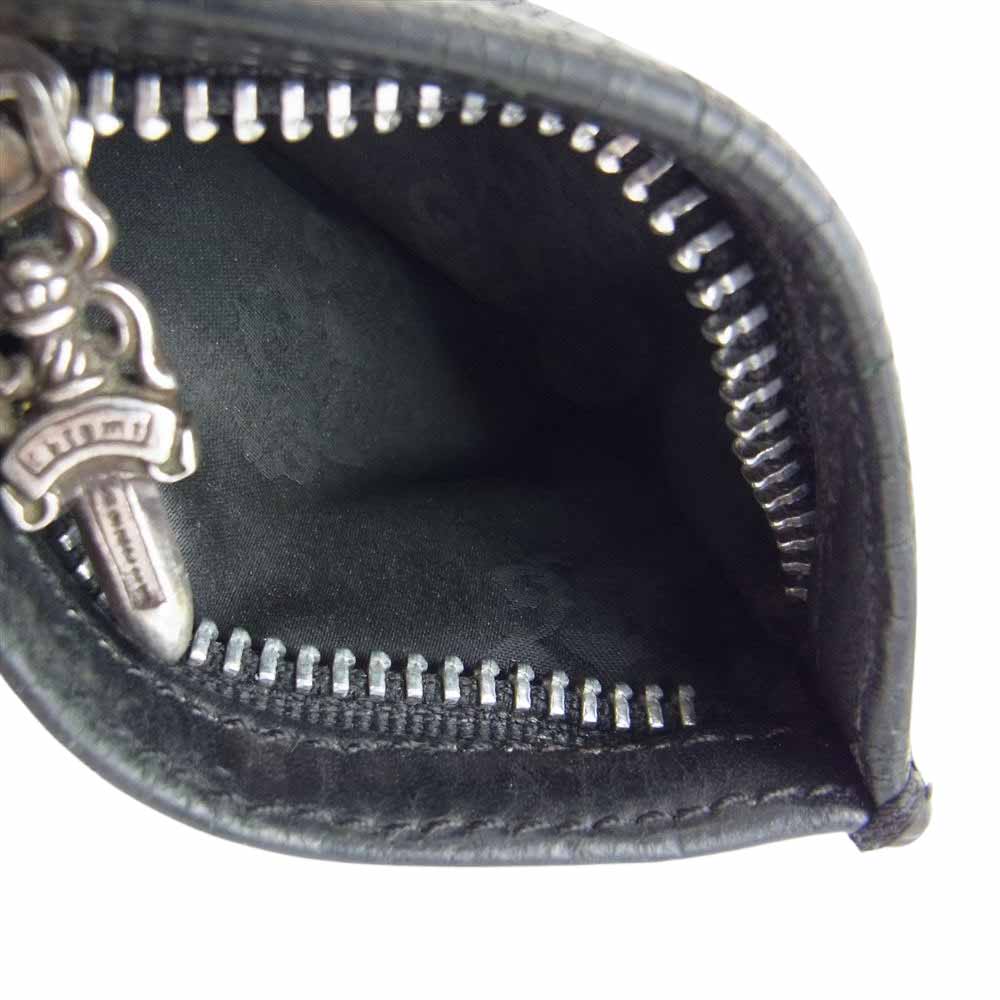 CHROME HEARTS クロムハーツ（原本無） ジッパー チェンジパース 3×4 コインケース 小銭入れ ブラック系【中古】