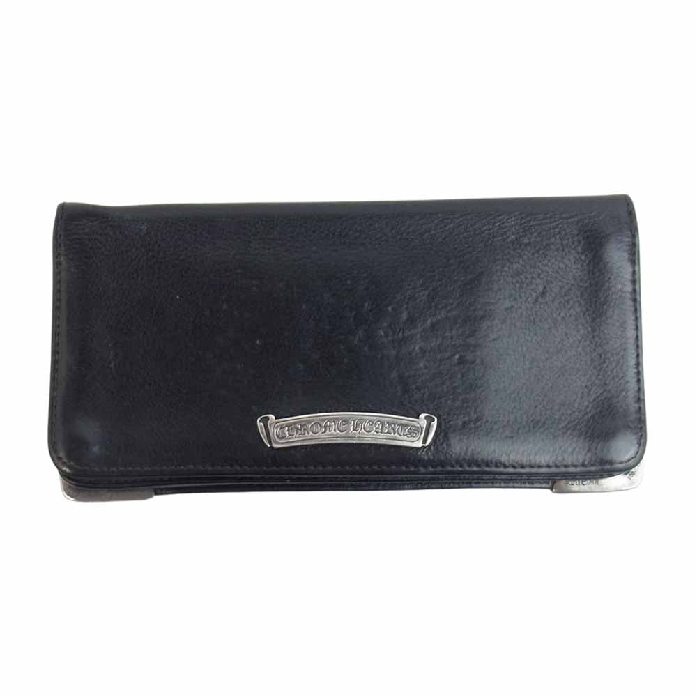 CHROME HEARTS クロムハーツ（原本無） LNG SNGL FLD TIPS シングルフォールド ウォレット ブラック系【中古】