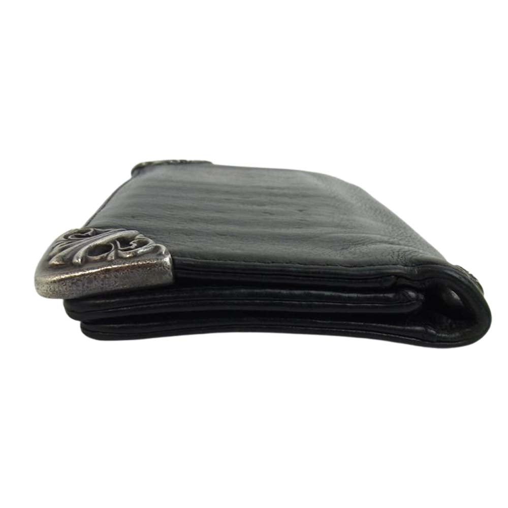 CHROME HEARTS クロムハーツ（原本無） LNG SNGL FLD TIPS シングルフォールド ウォレット ブラック系【中古】