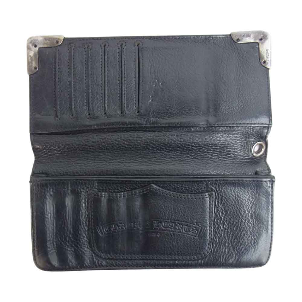 CHROME HEARTS クロムハーツ（原本無） LNG SNGL FLD TIPS シングルフォールド ウォレット ブラック系【中古】