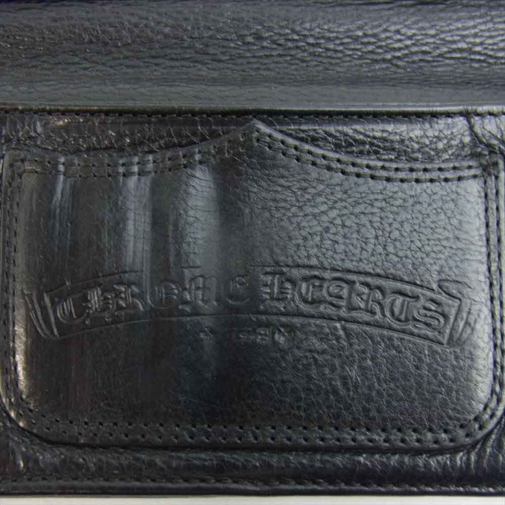 CHROME HEARTS クロムハーツ（原本無） LNG SNGL FLD TIPS シングルフォールド ウォレット ブラック系【中古】