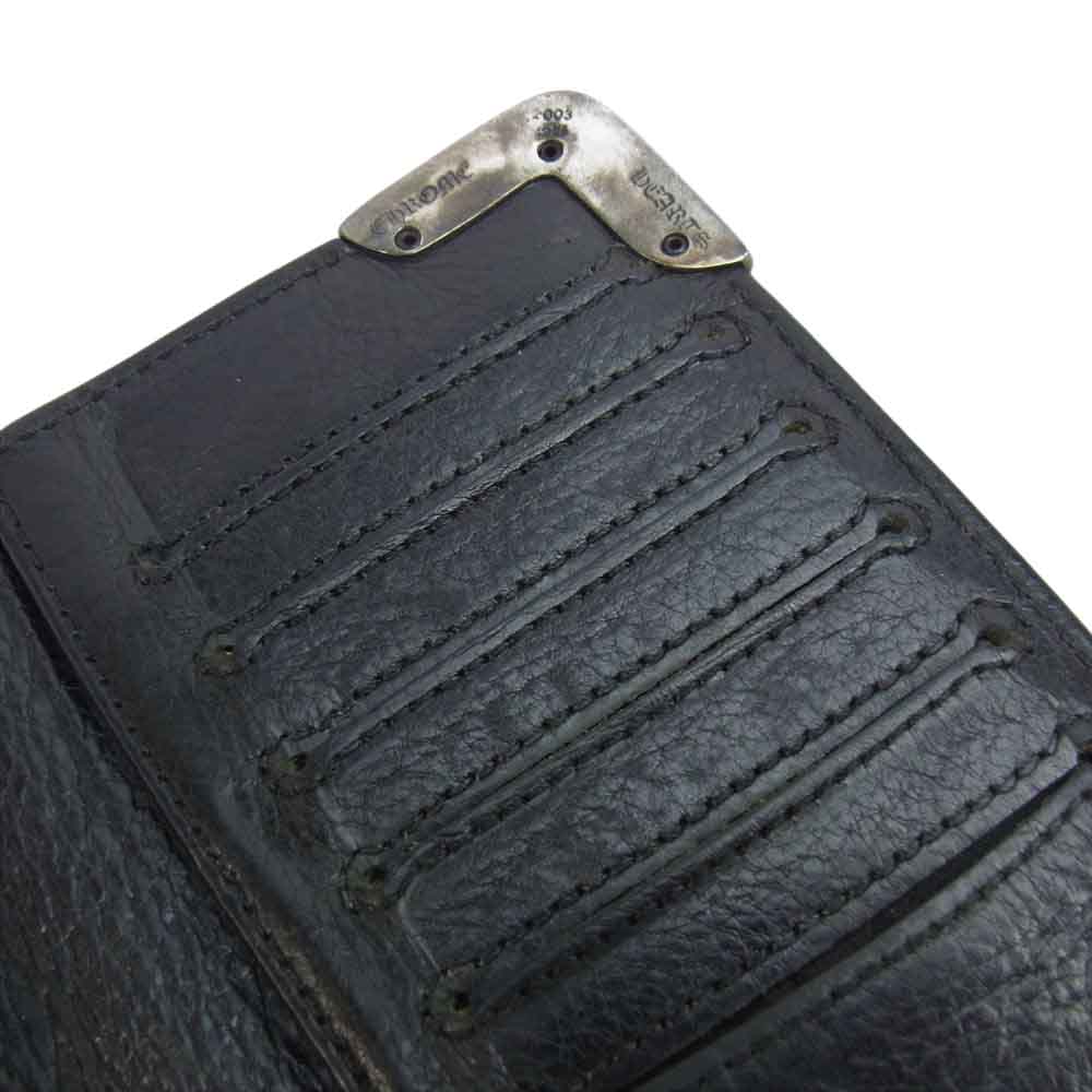 CHROME HEARTS クロムハーツ（原本無） LNG SNGL FLD TIPS シングルフォールド ウォレット ブラック系【中古】