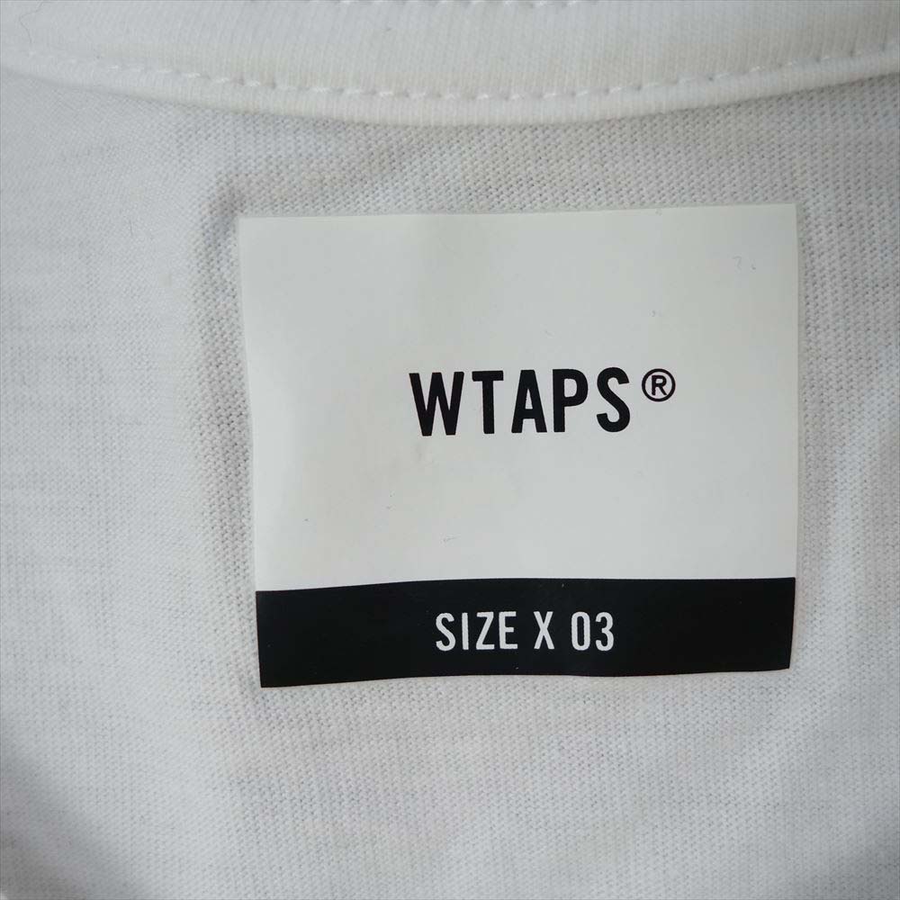 WTAPS ダブルタップス 20AW WTVUA DOT TEE SCREEN プリント Tシャツ ホワイト系 L【中古】