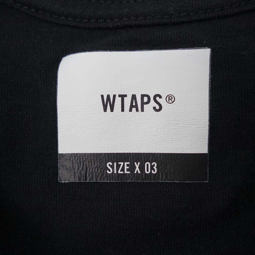 WTAPS ダブルタップス MMXX TEE SCREEN プリント Tシャツ ブラック系 L【中古】