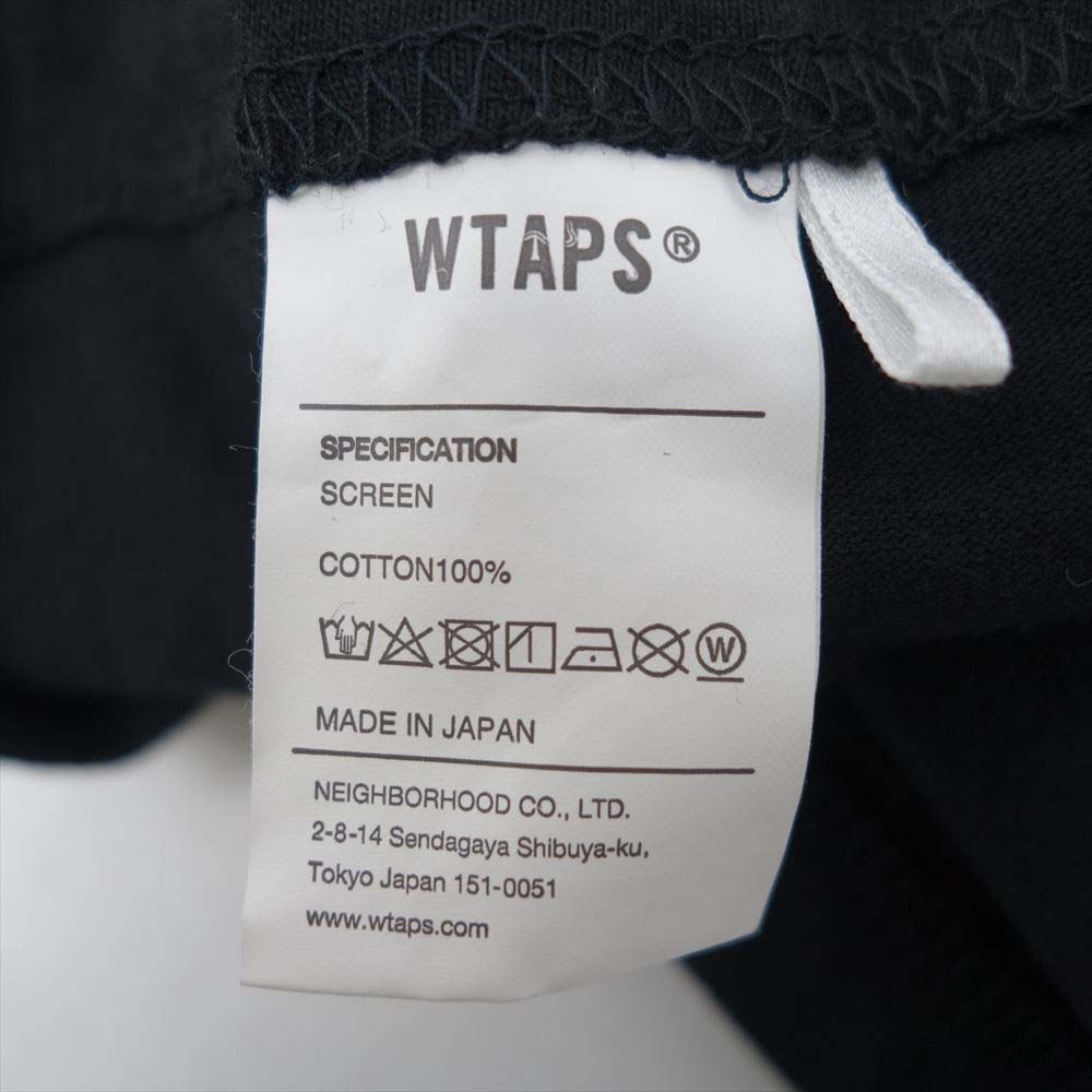WTAPS ダブルタップス MMXX TEE SCREEN プリント Tシャツ ブラック系 L【中古】