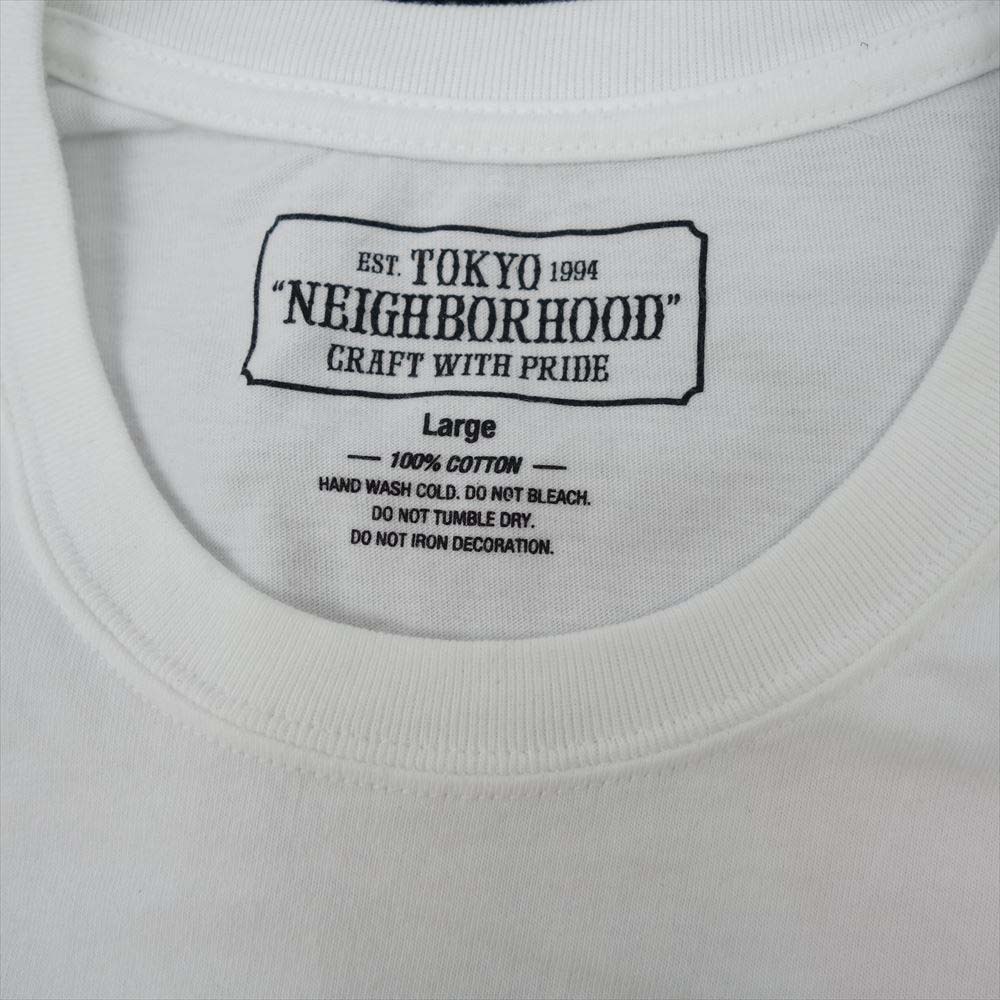 NEIGHBORHOOD ネイバーフッド × Abu Garcia アブ ガルシア NHAB.ID/C-TEE.SS Tシャツ  ホワイト系 L【中古】