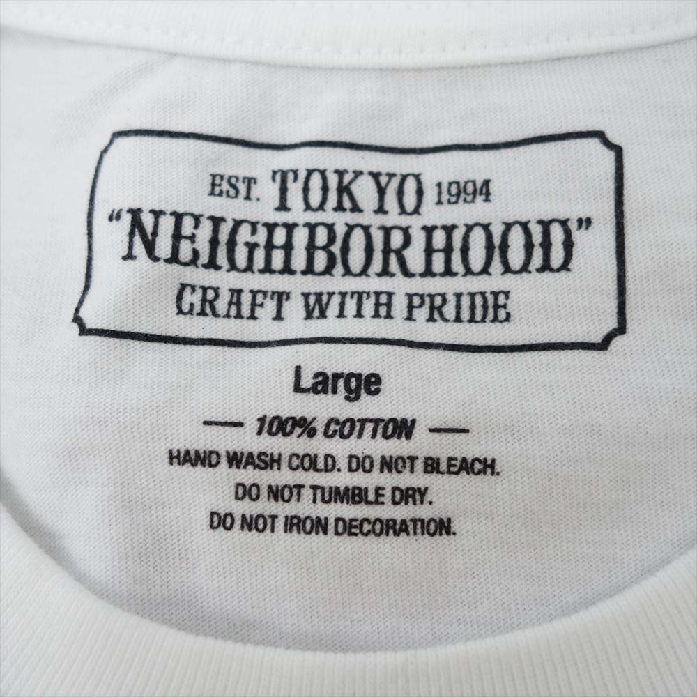 NEIGHBORHOOD ネイバーフッド × Abu Garcia アブ ガルシア NHAB.ID/C-TEE.SS Tシャツ  ホワイト系 L【中古】