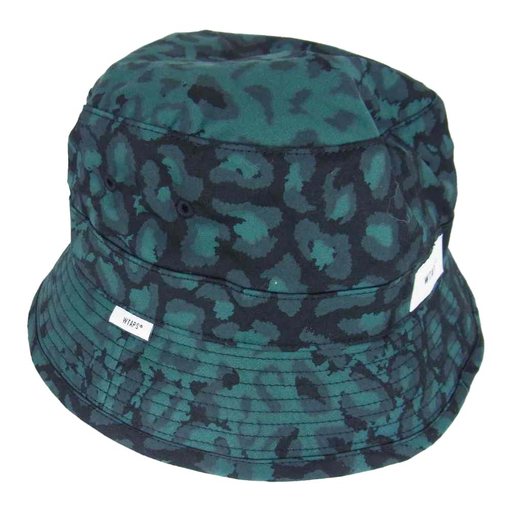 WTAPS ダブルタップス 21SS 211HCDT-HT15 Bucket 03 Hat Cotton Satin Camo バケット ハット グリーン系 L【美品】【中古】