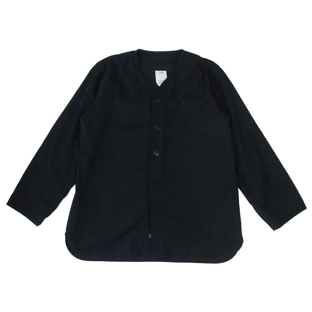 VISVIM ビズビム 17SS 117105011023 DUGOUT SHIRT L/S W/L ダグアウト ベースボール シャツ ブラック系 3【中古】