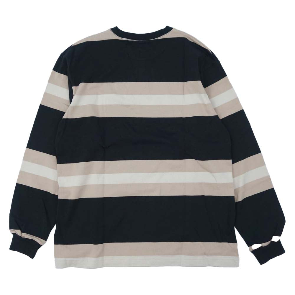 WTAPS ダブルタップス 20ss 201ATDT-CSM27 VATOS LS TEE.COTTON ボーダー ロングスリーブ Tシャツ S【美品】【中古】