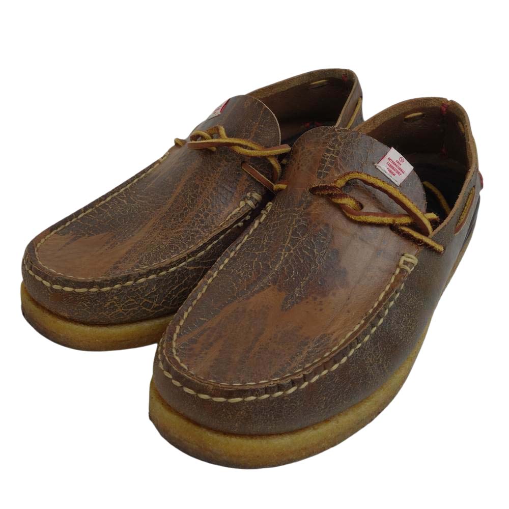 VISVIM ビズビム CANOE MOC-FOLK カヌー モック モカシン ブラウン系 US9.5【中古】