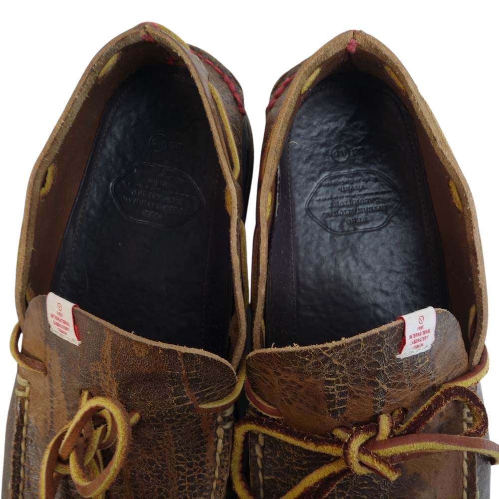 VISVIM ビズビム CANOE MOC-FOLK カヌー モック モカシン ブラウン系 US9.5【中古】