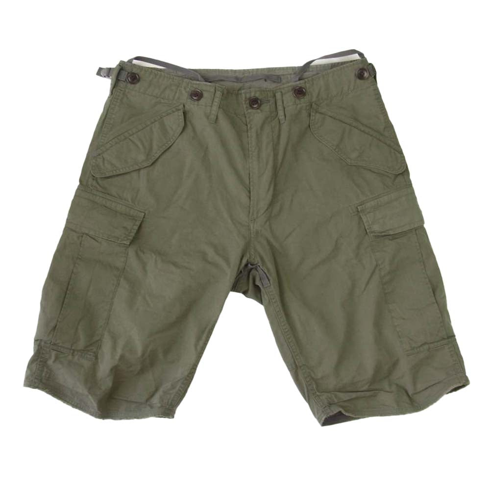 VISVIM ビズビム 118105008014 EIGER SANCTION SHORTS GIZA C/NY アイガーサンクション カーゴ ミリタリー ショーツ カーキ系 2【中古】