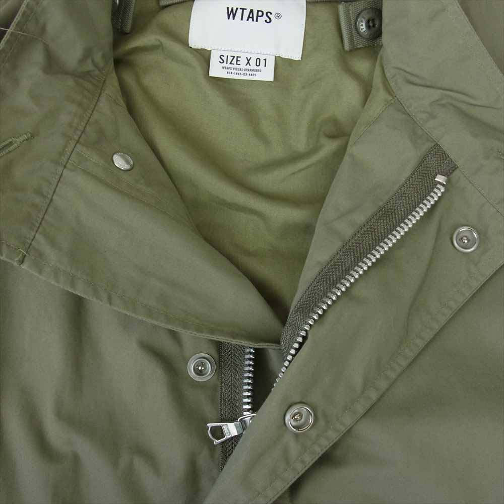 WTAPS ダブルタップス 20SS 201WVDT-JKM01 W51 JACKET.COTTON WEATHER ミリタリー フィッシュテール ミリタリー コート カーキ系 1【極上美品】【中古】