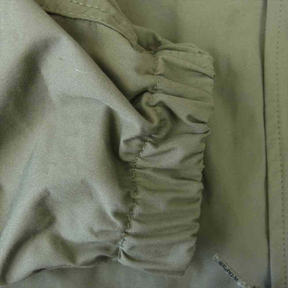 WTAPS ダブルタップス 20SS 201WVDT-JKM01 W51 JACKET.COTTON WEATHER ミリタリー フィッシュテール ミリタリー コート カーキ系 1【極上美品】【中古】