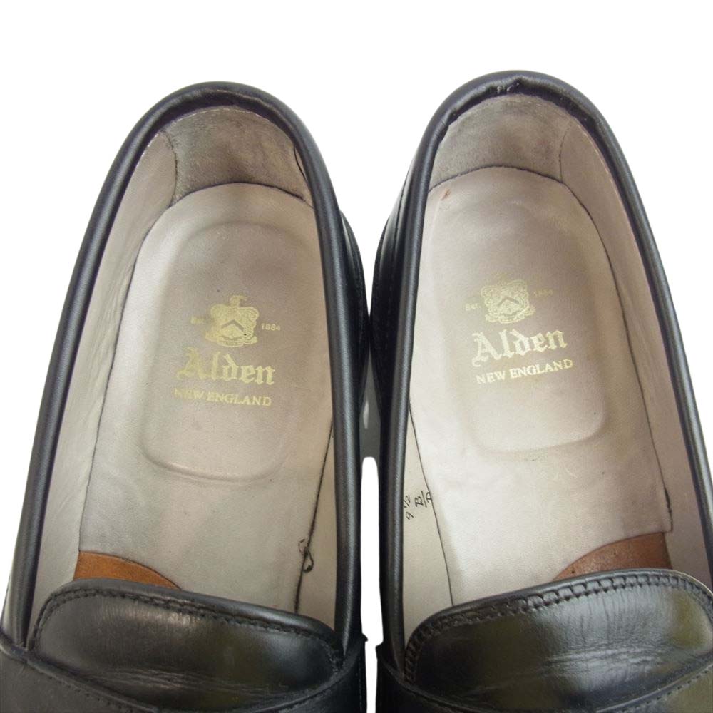 ALDEN オールデン 99267 CALF PENNY LOAFER カーフ ペニー ローファー ブラック系 9 1/2【中古】