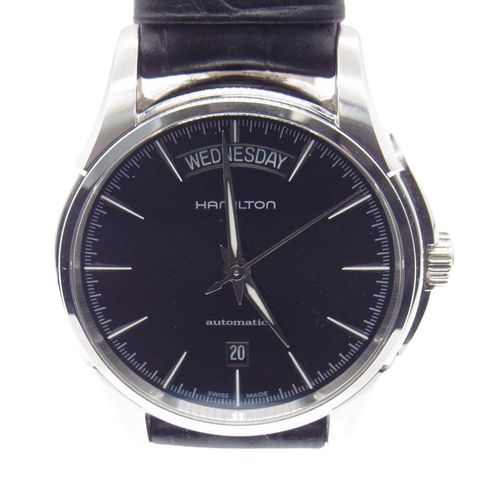 HAMILTON ハミルトン H32505731 ギャラ付 JAZZMASTER Day Date Auto ジャズマスター デイデイト オート 自動巻 腕時計 シルバー系 ブラック系【中古】