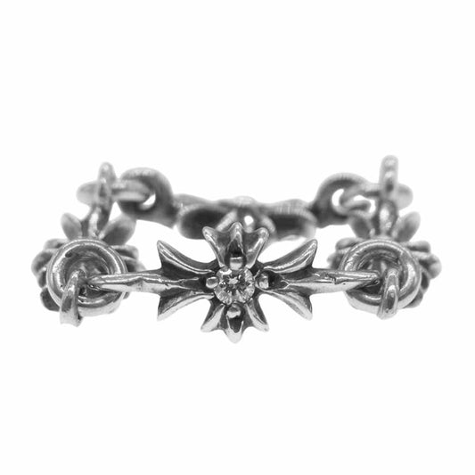 CHROME HEARTS クロムハーツ（原本無） タイニーE CHプラス ダイヤ リング シルバー系【中古】