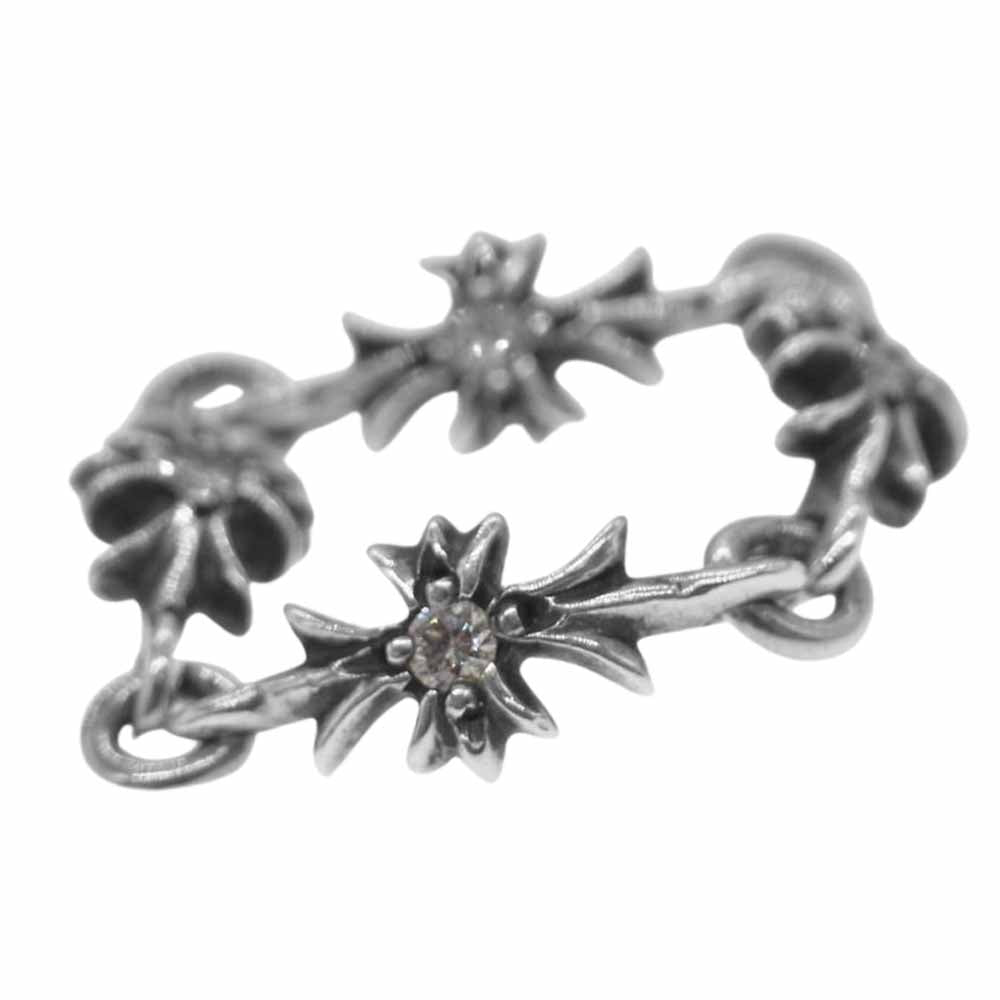 CHROME HEARTS クロムハーツ（原本無） タイニーE CHプラス ダイヤ リング シルバー系【中古】