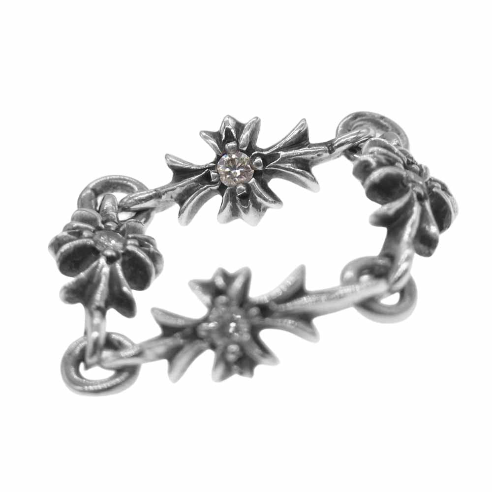 CHROME HEARTS クロムハーツ（原本無） タイニーE CHプラス ダイヤ リング シルバー系【中古】