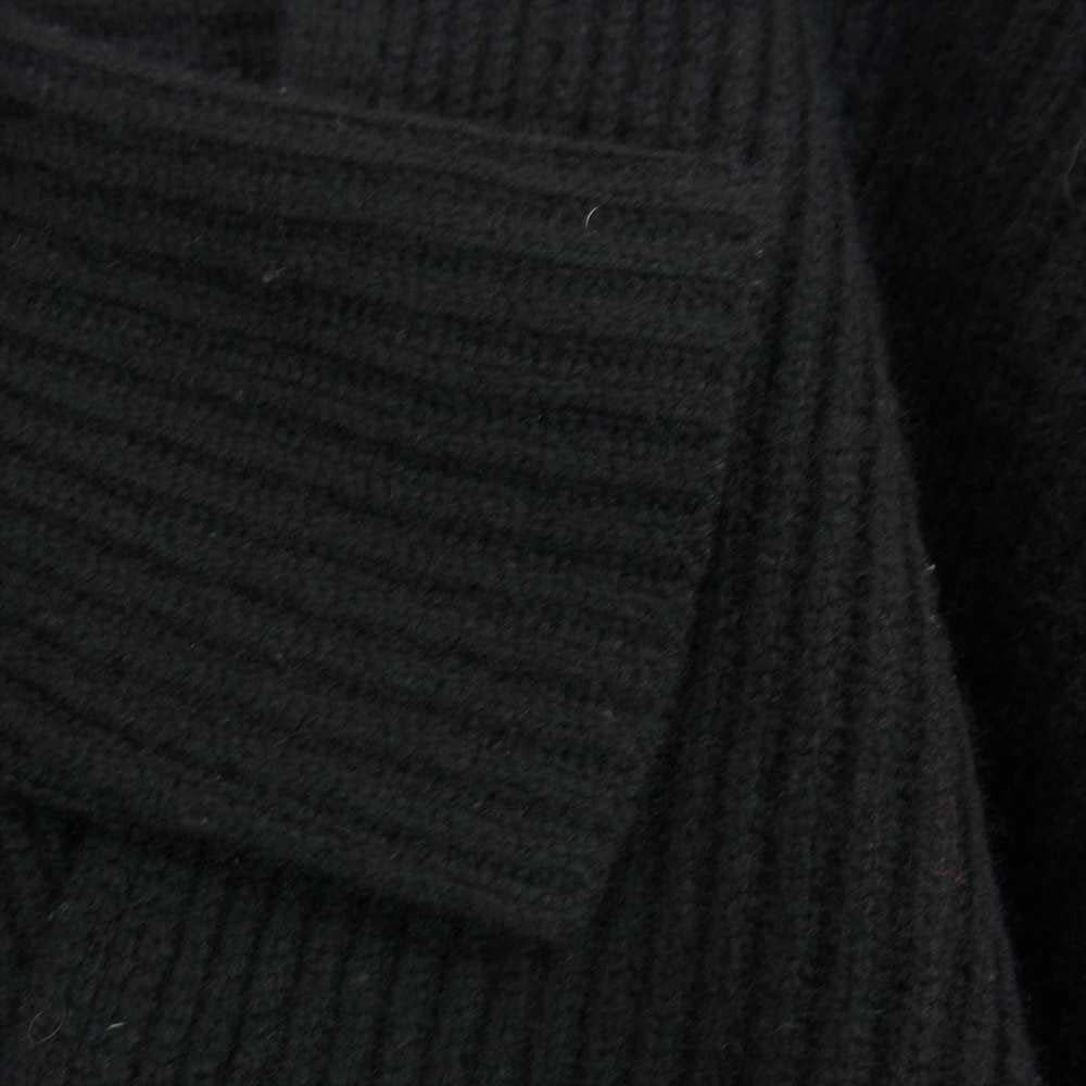 POLO RALPH LAUREN ポロ・ラルフローレン 国内正規品 カシミヤ混 ドレープ カーディガン ブラック系 XS【中古】