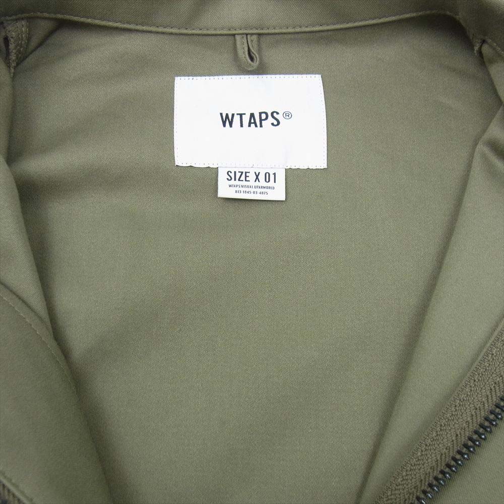WTAPS ダブルタップス 21AW 212BRDT-SHM04 FLYERS / LS / COTTON. SATIN バックサテン ユーティリティ シャツ カーキ系 X 01【美品】【中古】