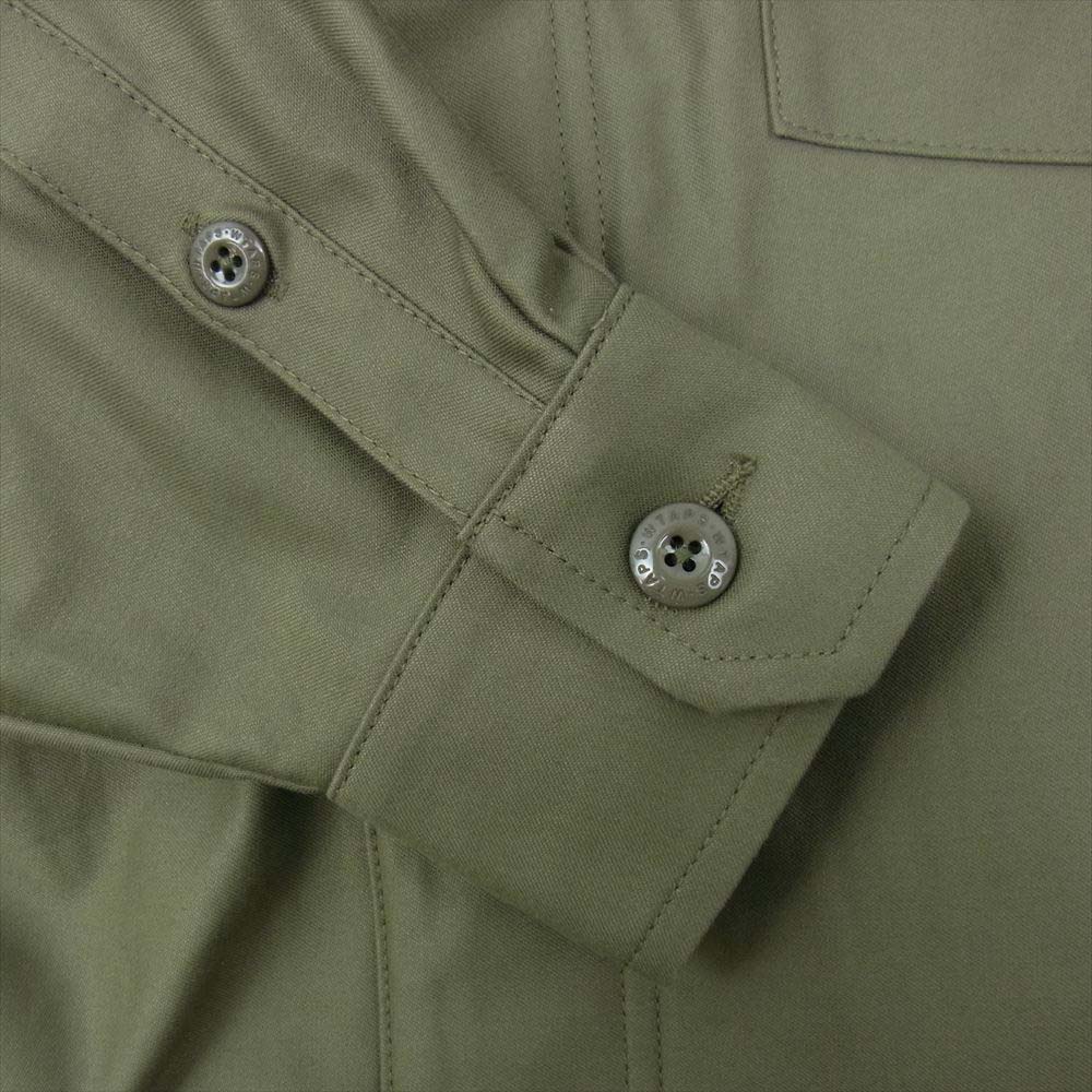 WTAPS ダブルタップス 21AW 212BRDT-SHM04 FLYERS / LS / COTTON. SATIN バックサテン ユーティリティ シャツ カーキ系 X 01【美品】【中古】