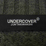 UNDERCOVER アンダーカバー 21AW UC2A4902 カシミヤ混 編地mix サイドボタン カーディガン グレー系 3【美品】【中古】