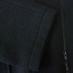 Yohji Yamamoto ヨウジヤマモト B ビー NV-C52-105 18AW Wool Viyella Double Fastener Coat ダブルファスナー メルトン フーデッド コート ブラック系 3【中古】