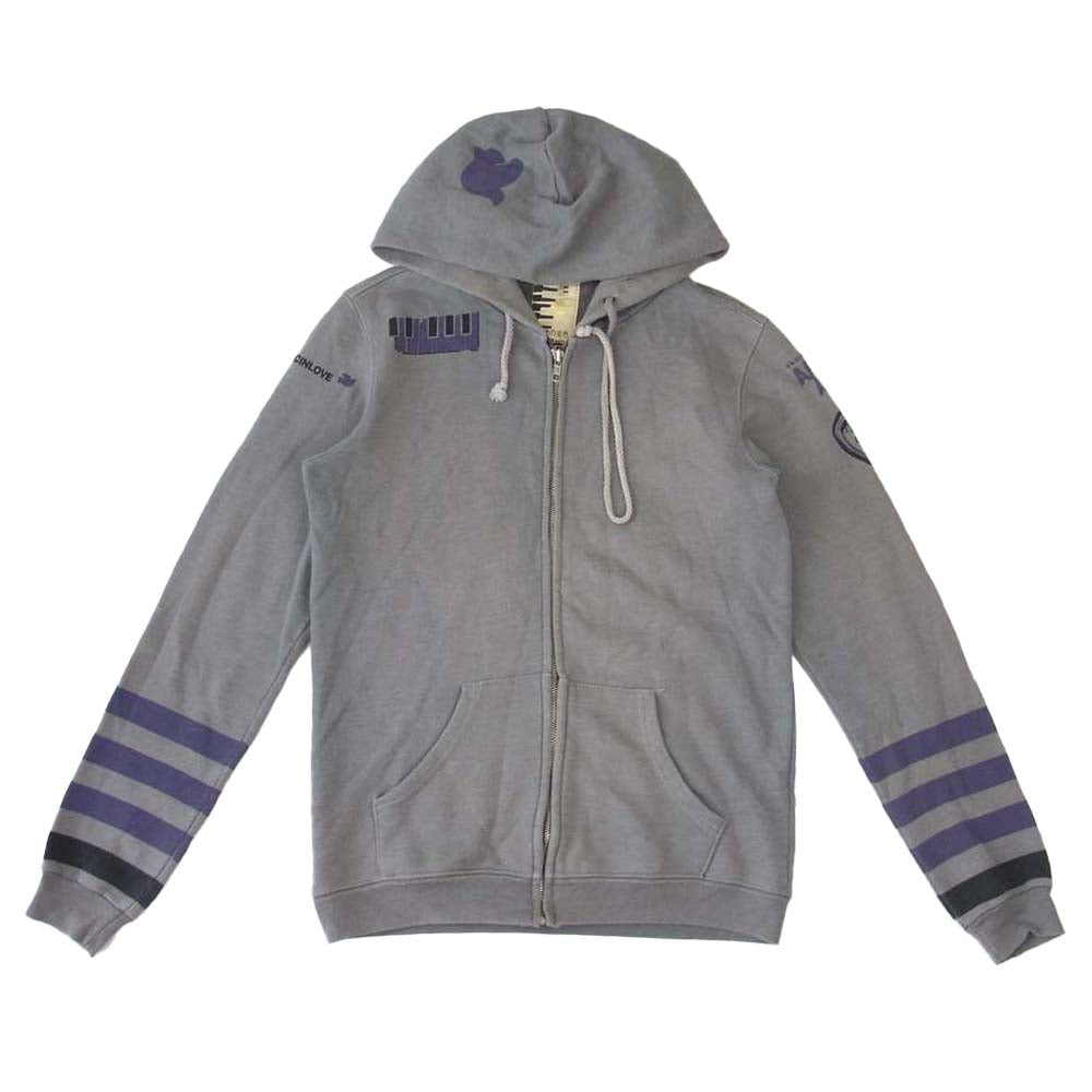 フリーシティ 愛の音色 フルジップ スウェット グレー系 M【中古】