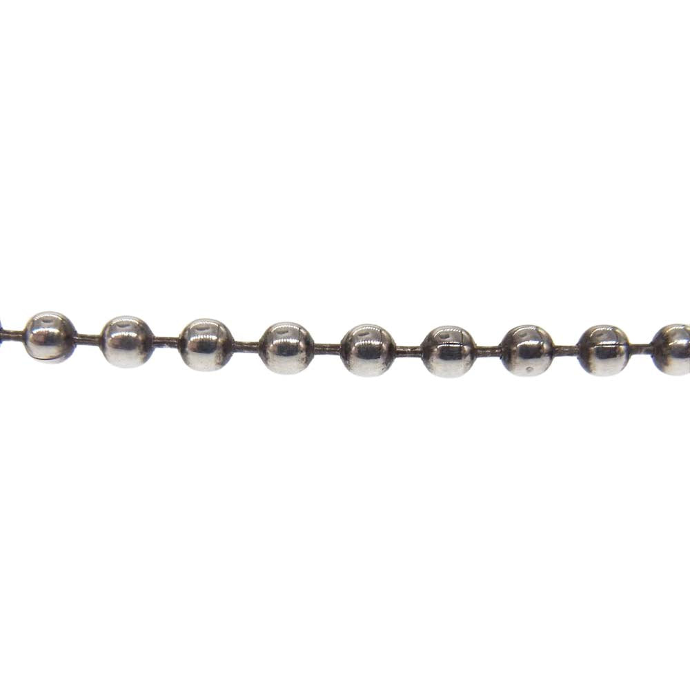 CHROME HEARTS クロムハーツ（原本無） フレームドチャーム CHプラス ボールチェーン ネックレス シルバー系【中古】