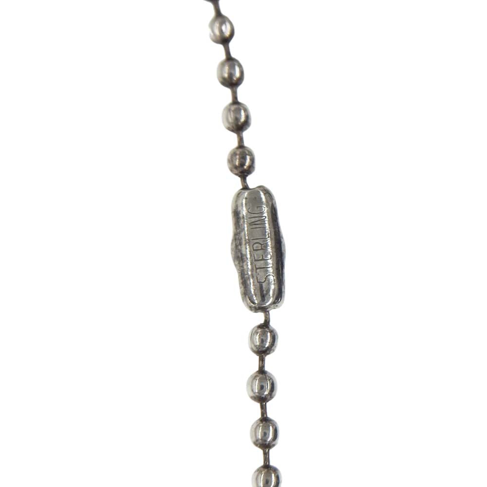 CHROME HEARTS クロムハーツ（原本無） フレームドチャーム CHプラス ボールチェーン ネックレス シルバー系【中古】