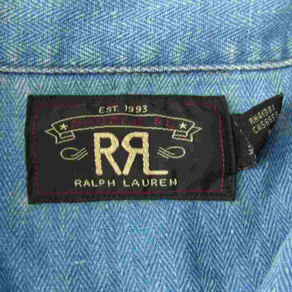 RRL ダブルアールエル 国内正規品 インディゴ リネン コットン カバーオール インディゴブルー系 L【中古】