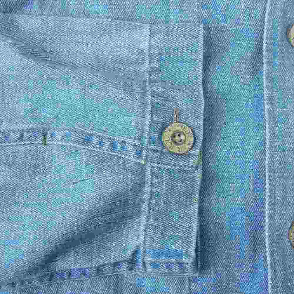 RRL ダブルアールエル 国内正規品 インディゴ リネン コットン カバーオール インディゴブルー系 L【中古】