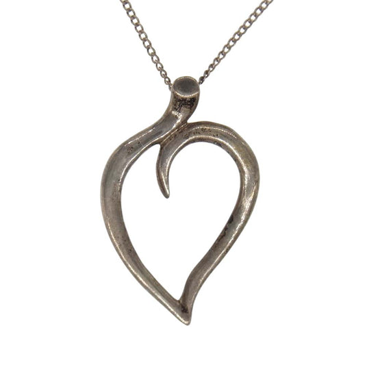 TIFFANY&Co. ティファニー エルサペレッティ ハート リーフ ネックレス シルバー系【中古】