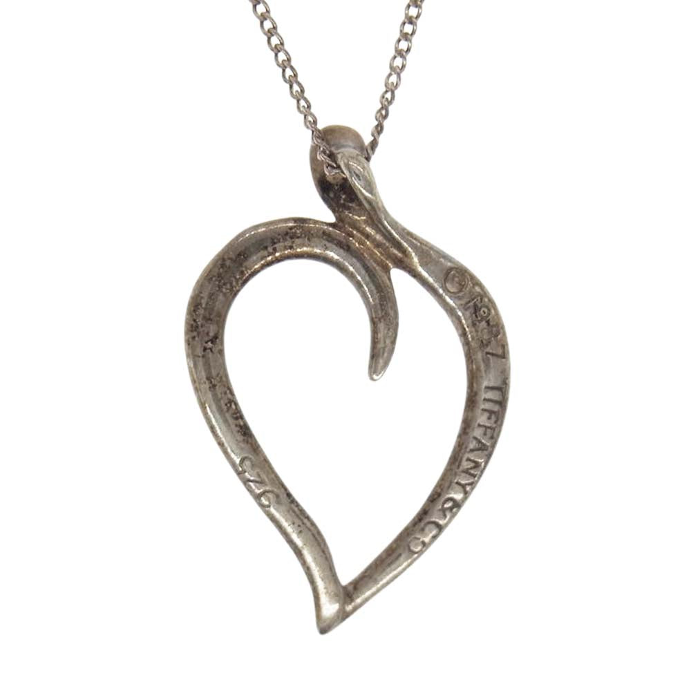 TIFFANY&Co. ティファニー エルサペレッティ ハート リーフ ネックレス シルバー系【中古】
