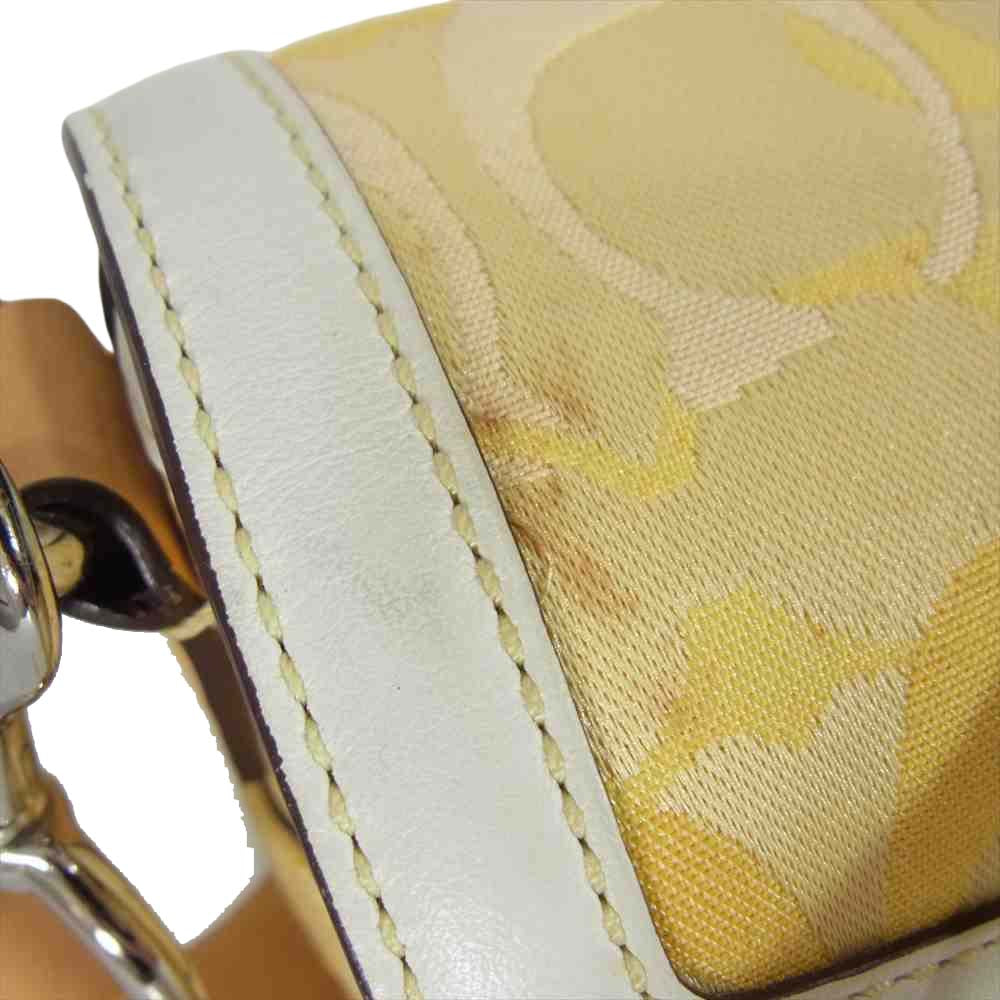 COACH コーチ 1854 シグネチャー ショルダーバッグ イエロー イエロー系【中古】