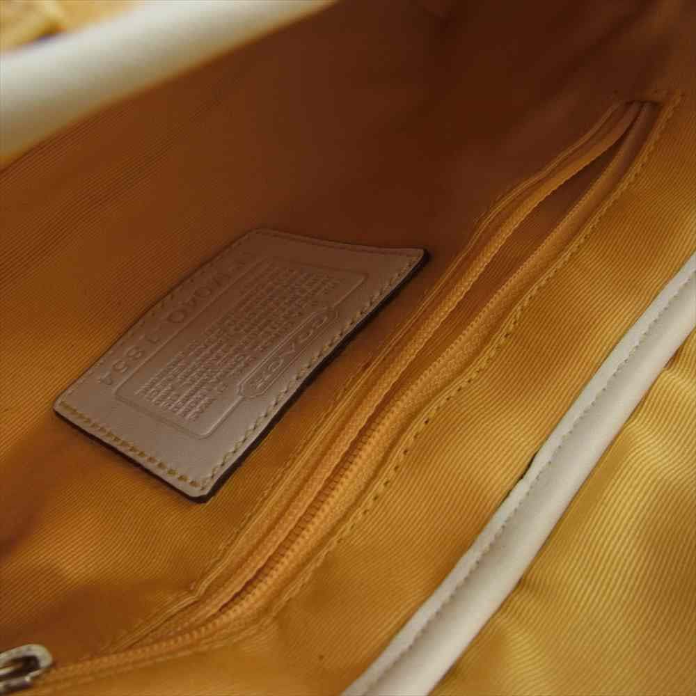 COACH コーチ 1854 シグネチャー ショルダーバッグ イエロー イエロー系【中古】