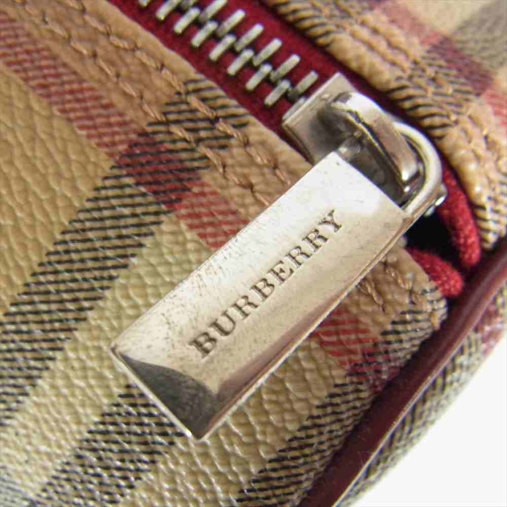 BURBERRY バーバリー LONDON ノバチェック ミニボストン バッグ ブラウン系【中古】