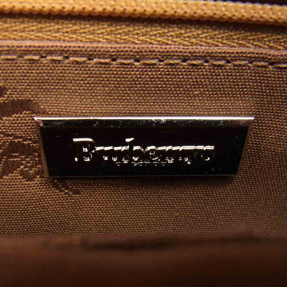 BURBERRY バーバリー ノバチェック 切替 ショルダーバッグ ベージュ系【中古】