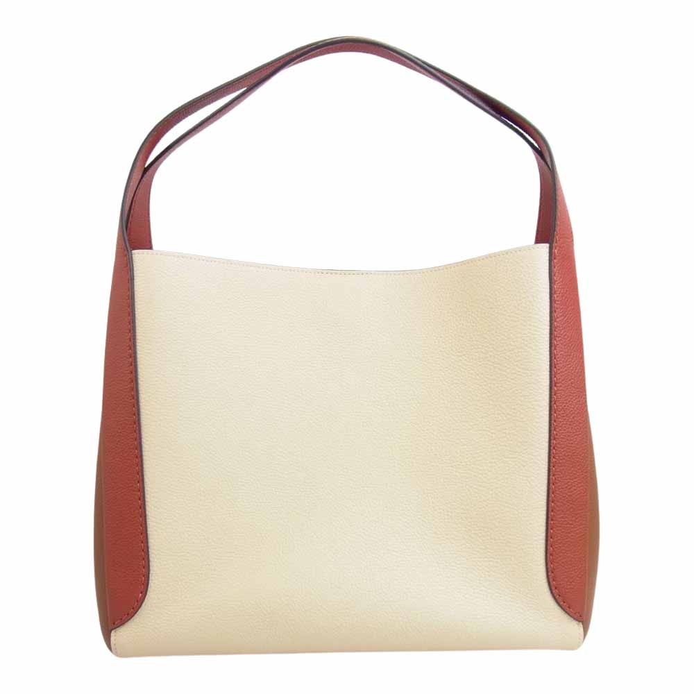 COACH コーチ 76088 ハドリー ホーボー カラーブロック トート バッグ ベージュ系 レッド系 ブラウン系【中古】